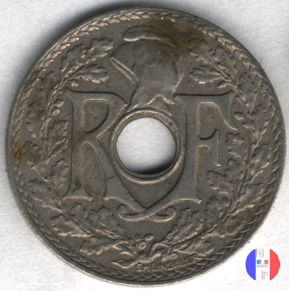 25 centesimi Lindauer - cupronickel 1937 (Parigi)