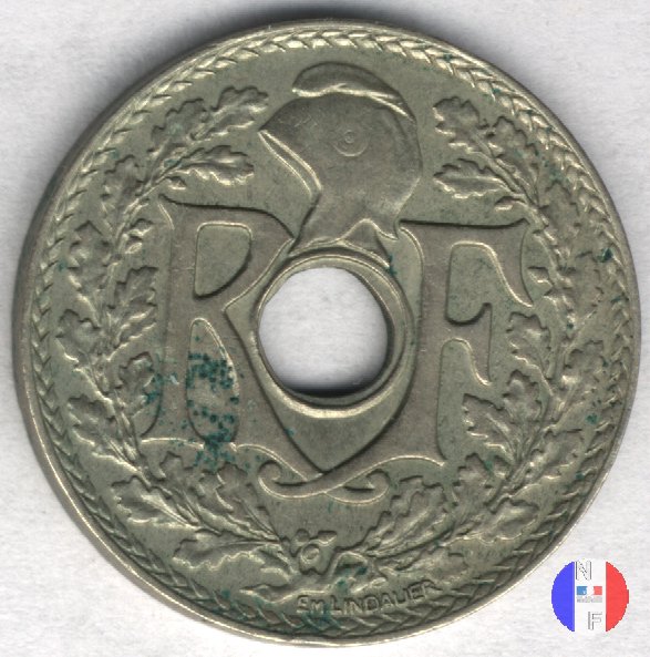 25 centesimi Lindauer - maillechort 1939 (Parigi)