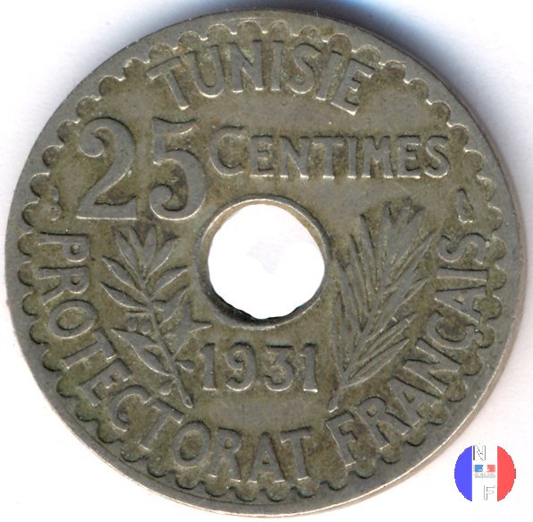 25 centesimi 1931 (Parigi)