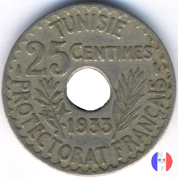 25 centesimi 1933 (Parigi)