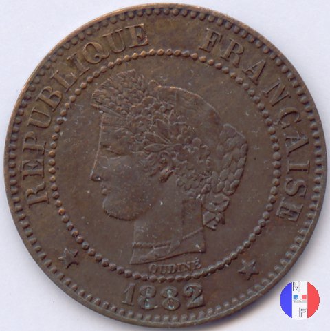 2 centesimi Cerere 1882 (Parigi)