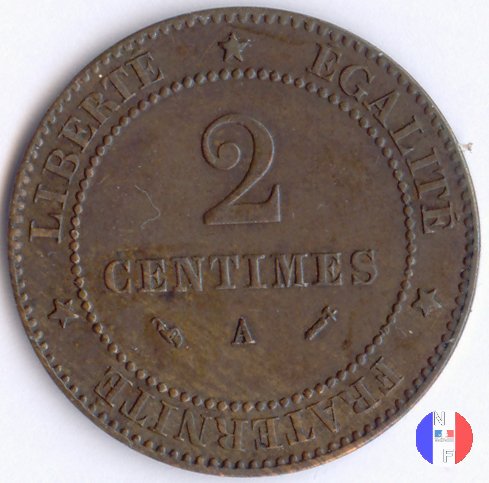 2 centesimi Cerere 1882 (Parigi)