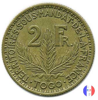 2 franchi Territori sotto mandato 1924 (Parigi)