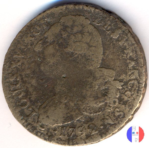 2 sols - tipo françois 1792 (Montpellier)