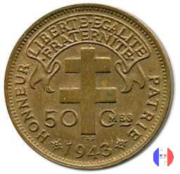 50 centesimi A.E.F. - Libre 1943 (Pretoria)