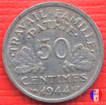 50 centesimi Bazor 1944 (Castelsarrasin)