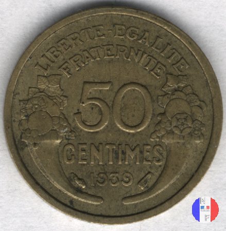 50 centesimi Morlon 1939 (Parigi)