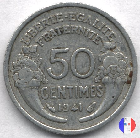 50 centesimi Morlon - alluminio 1941 (Parigi)