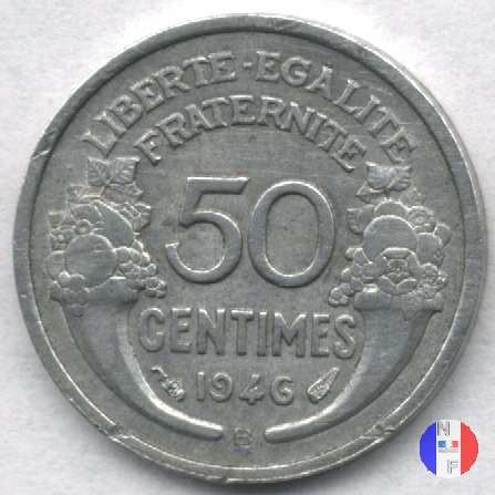 50 centesimi Morlon - alluminio 1946 (Beaumont Le Roger)