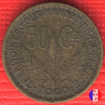 50 centesimi Territori sotto mandato 1925 (Parigi)