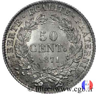 50 centesimi 1871 (Bordeaux)