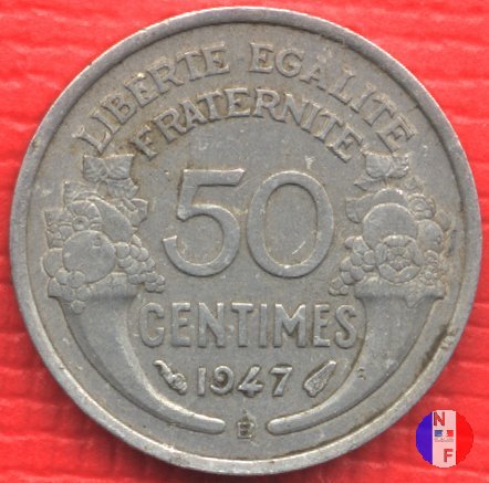 50 centesimi 1947 (Beaumont Le Roger)