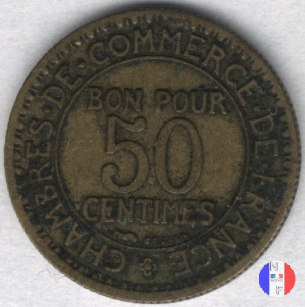 50 centesimi camera di commercio 1924 (Parigi)