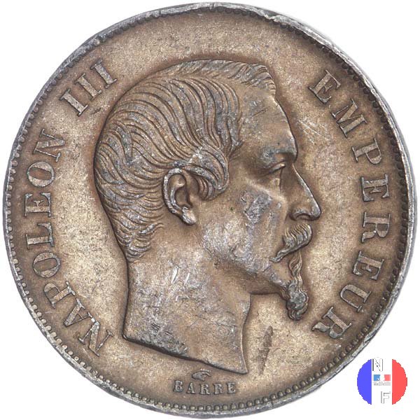 50 franchi - testa laureata 1855 (Parigi)