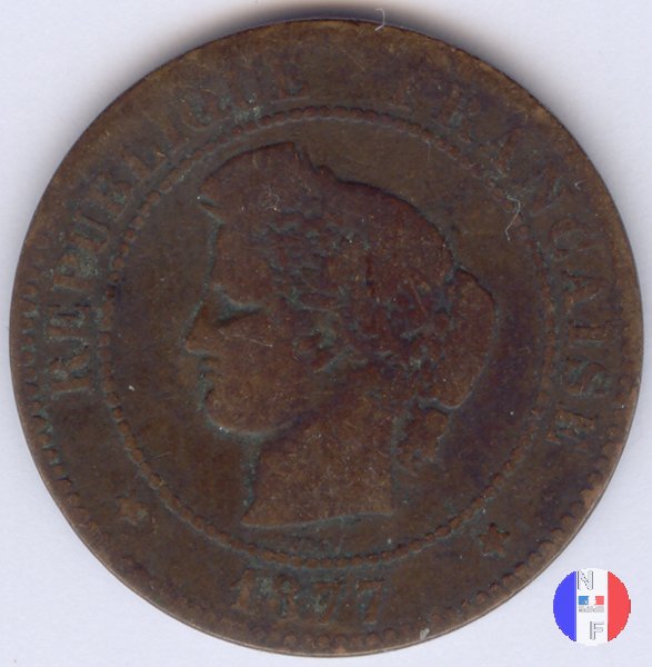 5 centesimi Cerere 1877 (Bordeaux)