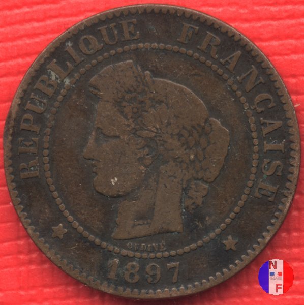 5 centesimi Cerere 1897 (Parigi)