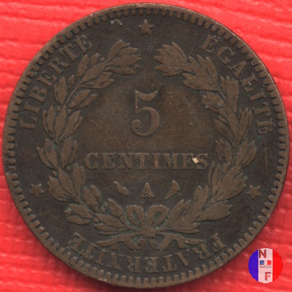 5 centesimi Cerere 1897 (Parigi)