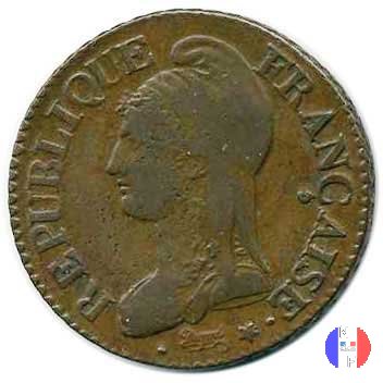 5 centesimi Dupré 1796-1797 (Strasburgo)