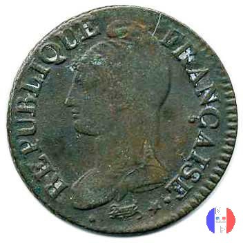 5 centesimi Dupré 1798-1799 (Strasburgo)