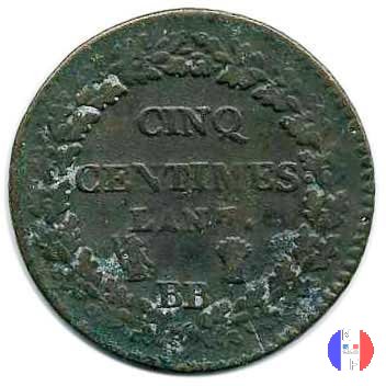 5 centesimi Dupré 1798-1799 (Strasburgo)