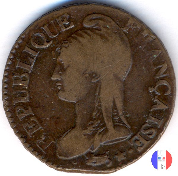 5 centesimi Dupré 1798-1799 (Parigi)