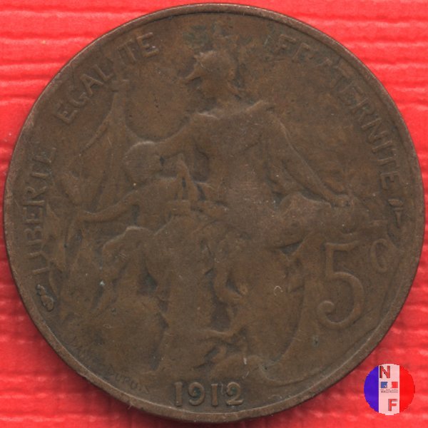 5 centesimi Dupuis 1912 (Parigi)