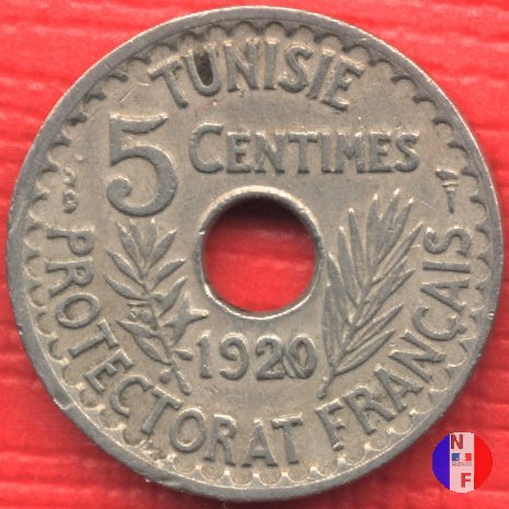 5 centesimi - II tipo 1920 (Parigi)