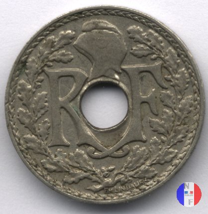 5 centesimi Lindauer - maillechort 1938 (Parigi)