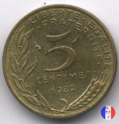 5 centesimi Marianna 1982 (Pessac)