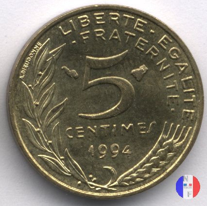 5 centesimi Marianna 1994 (Pessac)