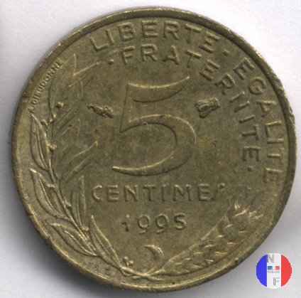 5 centesimi Marianna 1995 (Pessac)