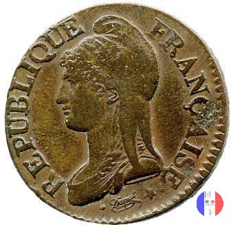 5 centesimi 1799-1800 (Metz)