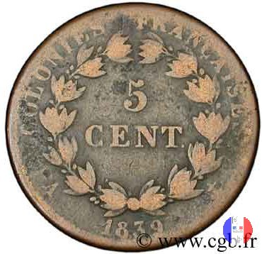 5 centesimi 1839 (Parigi)