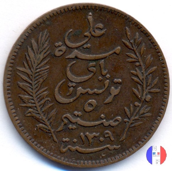 5 centesimi 1892 (Parigi)