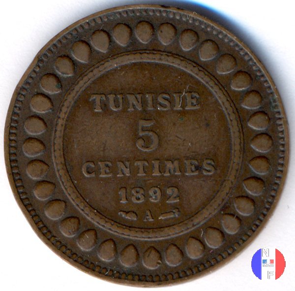 5 centesimi 1892 (Parigi)