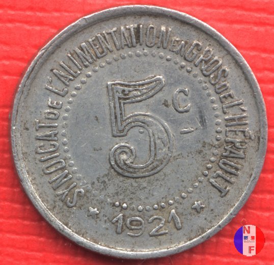5 centesimi 1921