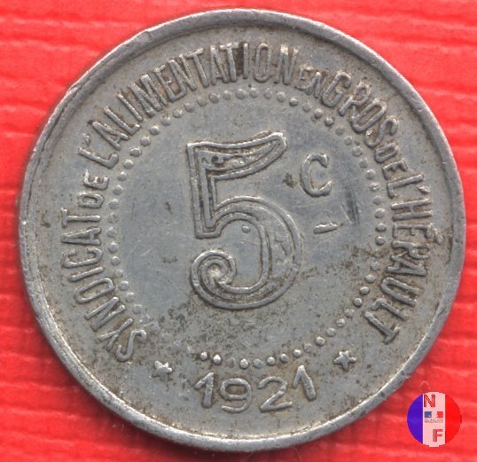 5 centesimi 1921