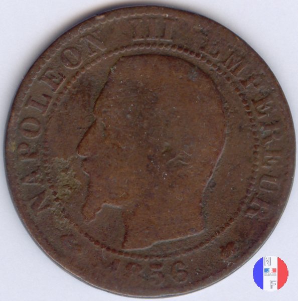 5 centesimi - testa nuda 1856 (Bordeaux)