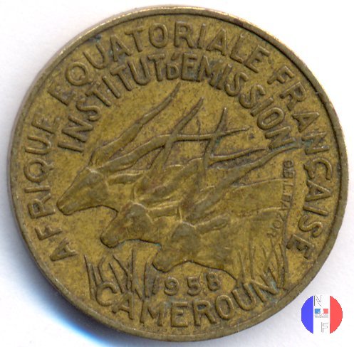5 franchi A.E.F. - Cameroun 1958 (Parigi)