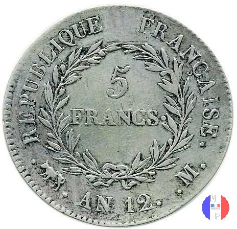 5 franchi Bonaparte 1803-1804 (Tolosa)