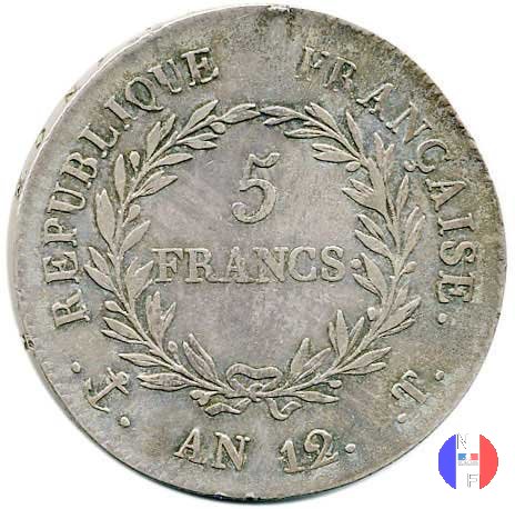 5 franchi Bonaparte 1803-1804 (Nantes)