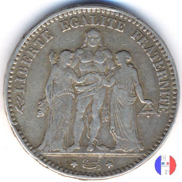 5 franchi Ercole 1875 (Bordeaux)