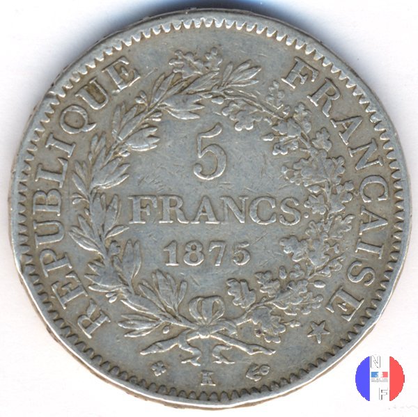 5 franchi Ercole 1875 (Bordeaux)