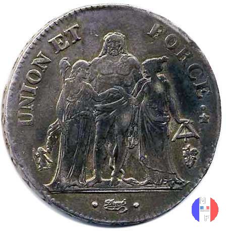 5 franchi 1798-1799 (Perpignan)