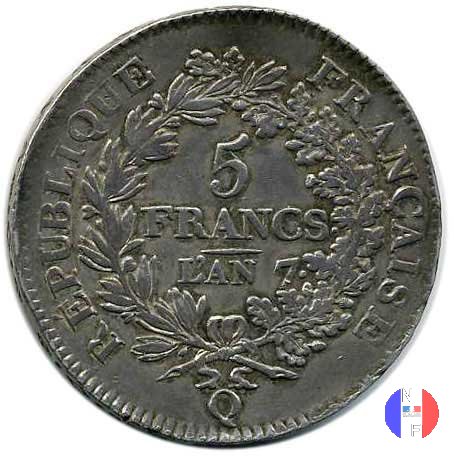 5 franchi 1798-1799 (Perpignan)