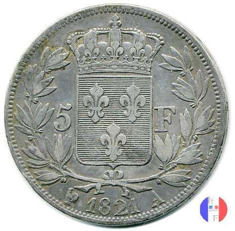 5 franchi 1821 (Parigi)