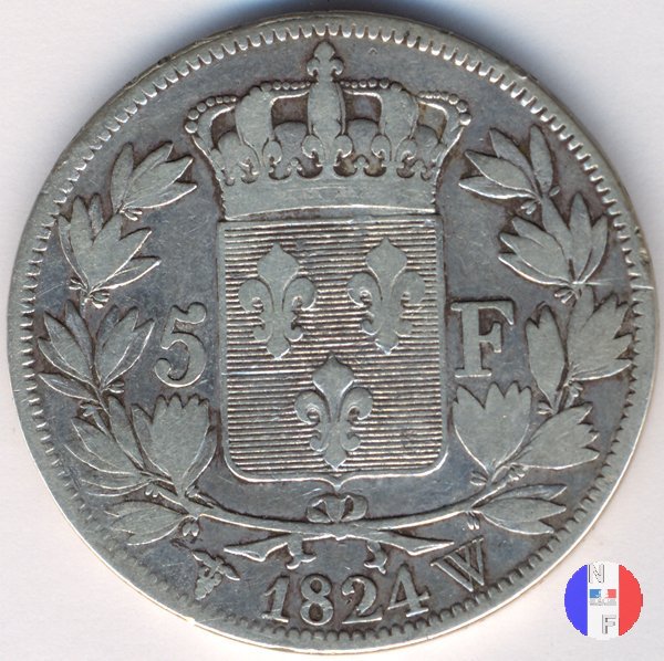 5 franchi 1824 (Lilla)