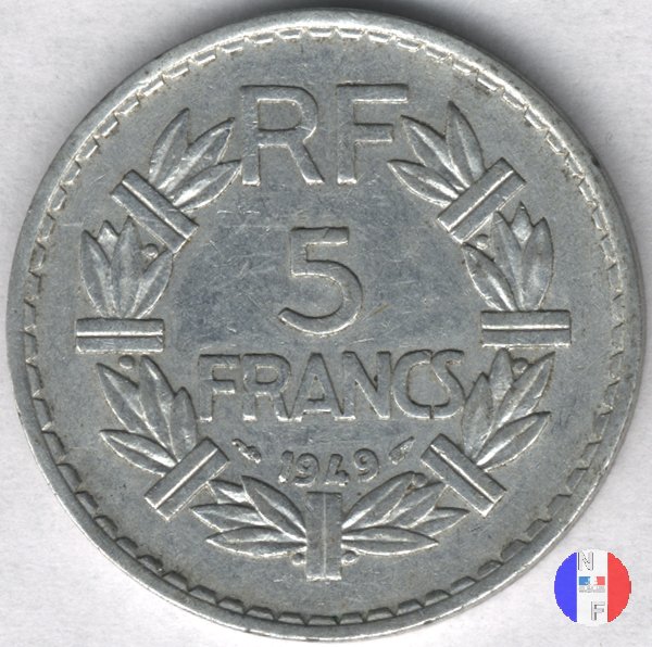 5 franchi 1949 (Parigi)