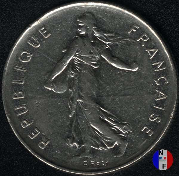 5 franchi seminatrice - cupronickel 1978 (Pessac)