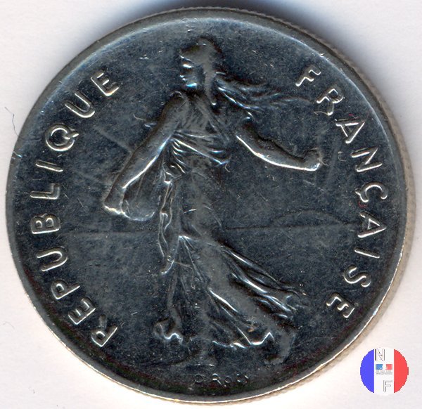 5 franchi seminatrice - cupronickel 1994 (Pessac)